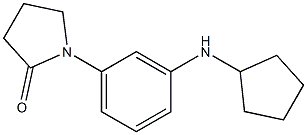 1-[3-(cyclopentylamino)phenyl]pyrrolidin-2-one Struktur