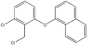 1-[3-chloro-2-(chloromethyl)phenoxy]naphthalene Struktur