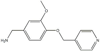 1-[3-methoxy-4-(pyridin-4-ylmethoxy)phenyl]methanamine Struktur