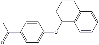 1-[4-(1,2,3,4-tetrahydronaphthalen-1-yloxy)phenyl]ethan-1-one Struktur