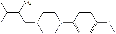 1-[4-(4-methoxyphenyl)piperazin-1-yl]-3-methylbutan-2-amine Struktur