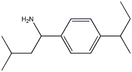 1-[4-(butan-2-yl)phenyl]-3-methylbutan-1-amine Struktur