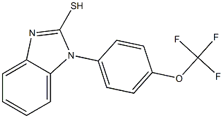 1-[4-(trifluoromethoxy)phenyl]-1H-1,3-benzodiazole-2-thiol Struktur