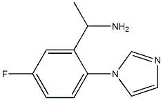 1-[5-fluoro-2-(1H-imidazol-1-yl)phenyl]ethan-1-amine Struktur