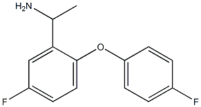 1-[5-fluoro-2-(4-fluorophenoxy)phenyl]ethan-1-amine Struktur