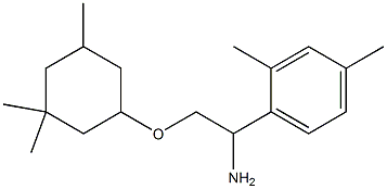 1-{1-amino-2-[(3,3,5-trimethylcyclohexyl)oxy]ethyl}-2,4-dimethylbenzene Struktur