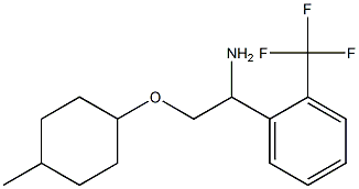 1-{1-amino-2-[(4-methylcyclohexyl)oxy]ethyl}-2-(trifluoromethyl)benzene Struktur