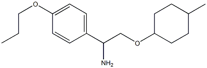 1-{1-amino-2-[(4-methylcyclohexyl)oxy]ethyl}-4-propoxybenzene Struktur