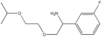 1-{1-amino-2-[2-(propan-2-yloxy)ethoxy]ethyl}-3-fluorobenzene Struktur