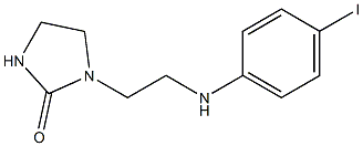 1-{2-[(4-iodophenyl)amino]ethyl}imidazolidin-2-one Struktur