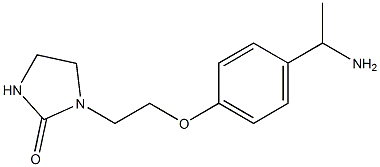 1-{2-[4-(1-aminoethyl)phenoxy]ethyl}imidazolidin-2-one Struktur