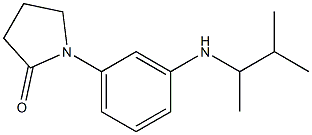 1-{3-[(3-methylbutan-2-yl)amino]phenyl}pyrrolidin-2-one Struktur