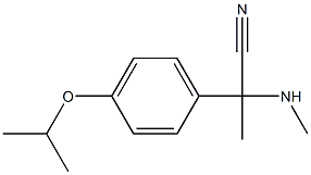 2-(methylamino)-2-[4-(propan-2-yloxy)phenyl]propanenitrile Struktur