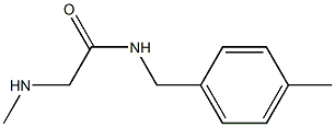 2-(methylamino)-N-(4-methylbenzyl)acetamide Struktur