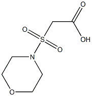 2-(morpholine-4-sulfonyl)acetic acid Struktur