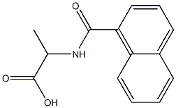 2-(naphthalen-1-ylformamido)propanoic acid Struktur