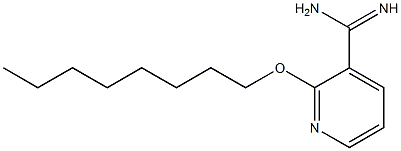 2-(octyloxy)pyridine-3-carboximidamide Struktur