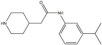 2-(piperidin-4-yl)-N-[3-(propan-2-yl)phenyl]acetamide Struktur