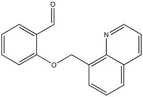 2-(quinolin-8-ylmethoxy)benzaldehyde Struktur