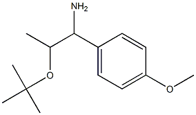 2-(tert-butoxy)-1-(4-methoxyphenyl)propan-1-amine Struktur