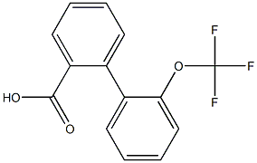 2'-(trifluoromethoxy)-1,1'-biphenyl-2-carboxylic acid Struktur