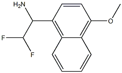 2,2-difluoro-1-(4-methoxynaphthalen-1-yl)ethan-1-amine Struktur