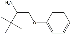 2,2-dimethyl-1-(phenoxymethyl)propylamine Struktur