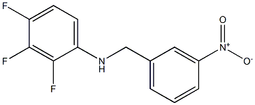 2,3,4-trifluoro-N-[(3-nitrophenyl)methyl]aniline Struktur