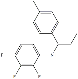 2,3,4-trifluoro-N-[1-(4-methylphenyl)propyl]aniline Struktur