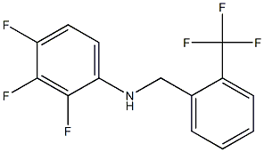 2,3,4-trifluoro-N-{[2-(trifluoromethyl)phenyl]methyl}aniline Struktur