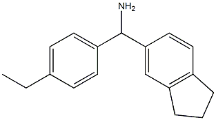 2,3-dihydro-1H-inden-5-yl(4-ethylphenyl)methanamine Struktur