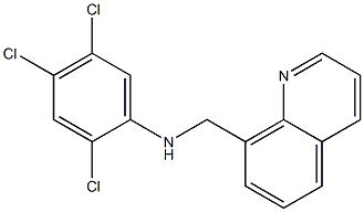 2,4,5-trichloro-N-(quinolin-8-ylmethyl)aniline Struktur