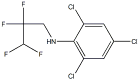 2,4,6-trichloro-N-(2,2,3,3-tetrafluoropropyl)aniline Struktur