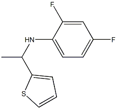 2,4-difluoro-N-[1-(thiophen-2-yl)ethyl]aniline Struktur