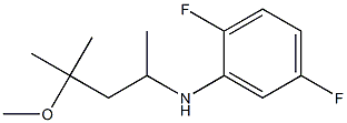 2,5-difluoro-N-(4-methoxy-4-methylpentan-2-yl)aniline Struktur