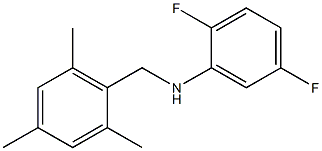 2,5-difluoro-N-[(2,4,6-trimethylphenyl)methyl]aniline Struktur