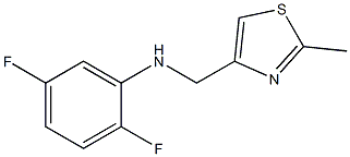 2,5-difluoro-N-[(2-methyl-1,3-thiazol-4-yl)methyl]aniline Struktur