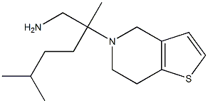 2,5-dimethyl-2-{4H,5H,6H,7H-thieno[3,2-c]pyridin-5-yl}hexan-1-amine Struktur