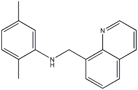 2,5-dimethyl-N-(quinolin-8-ylmethyl)aniline Struktur