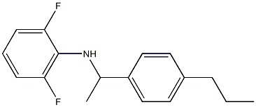 2,6-difluoro-N-[1-(4-propylphenyl)ethyl]aniline Struktur