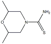 2,6-dimethylmorpholine-4-carbothioamide Struktur