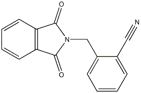 2-[(1,3-dioxo-1,3-dihydro-2H-isoindol-2-yl)methyl]benzonitrile Struktur