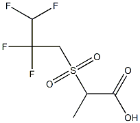 2-[(2,2,3,3-tetrafluoropropane)sulfonyl]propanoic acid Struktur