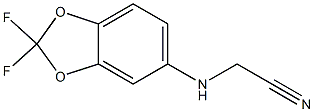 2-[(2,2-difluoro-2H-1,3-benzodioxol-5-yl)amino]acetonitrile Struktur