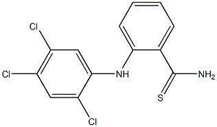 2-[(2,4,5-trichlorophenyl)amino]benzene-1-carbothioamide Struktur