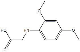 2-[(2,4-dimethoxyphenyl)amino]acetic acid Struktur