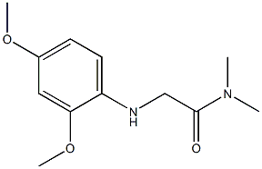 2-[(2,4-dimethoxyphenyl)amino]-N,N-dimethylacetamide Struktur