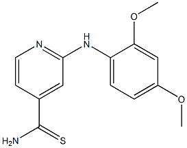 2-[(2,4-dimethoxyphenyl)amino]pyridine-4-carbothioamide Struktur