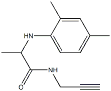 2-[(2,4-dimethylphenyl)amino]-N-(prop-2-yn-1-yl)propanamide Struktur