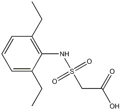 2-[(2,6-diethylphenyl)sulfamoyl]acetic acid Struktur